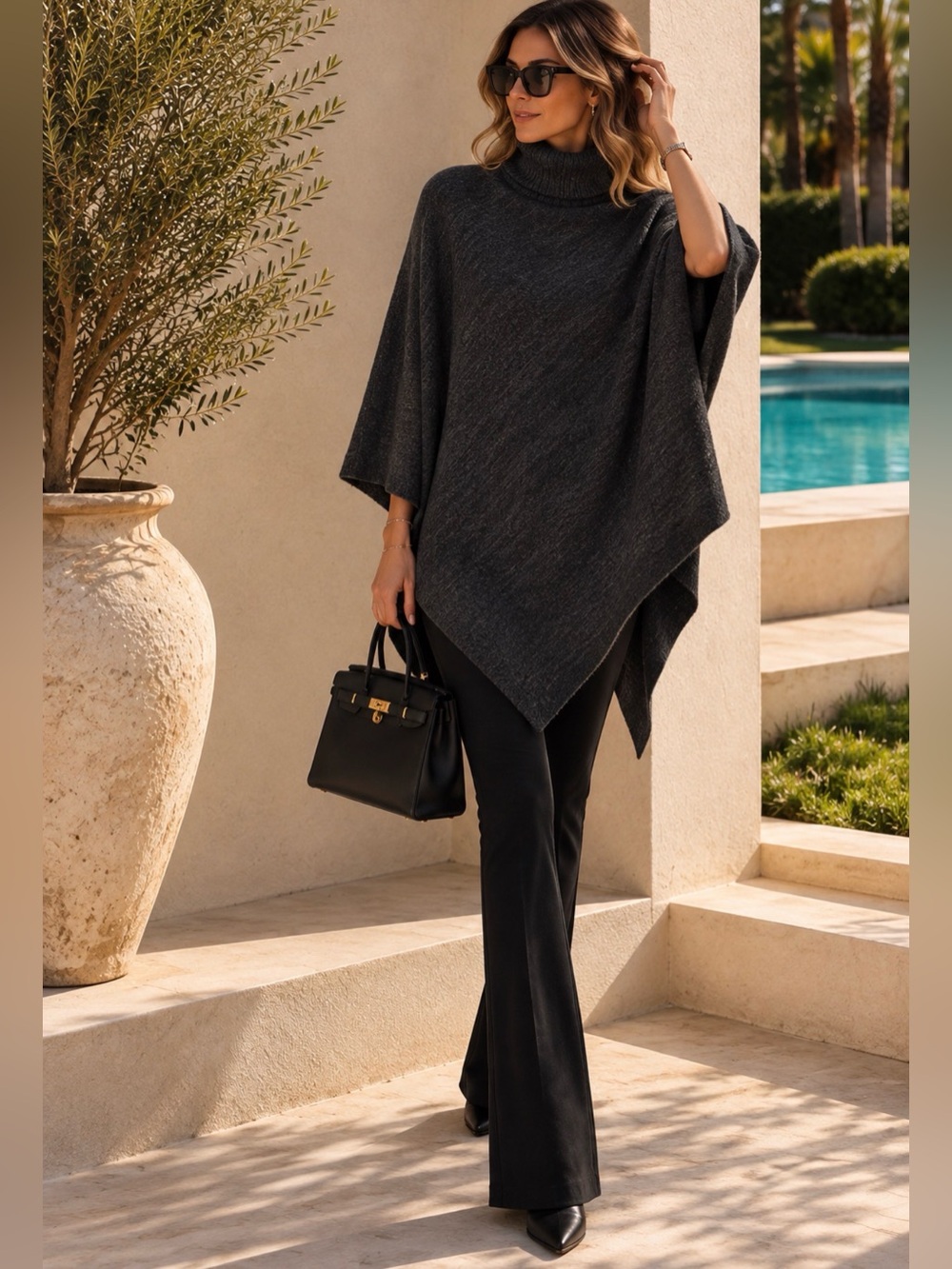 🔥BAREFOOT DREAMS NEW Poncho Wrap One size CHIC! Price Firm!